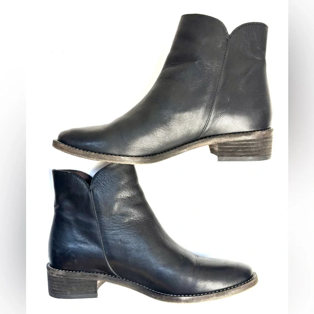 See By Chloe Women's Louise Flat Boot Ankle, Black, Size 6.5 EU 37 - Picture 8 of 13